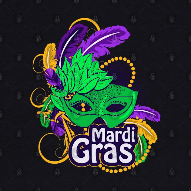 Mardi Gras For Women 2020 NOLA Feathers Mask Souvenir by SomedayDesignsCo